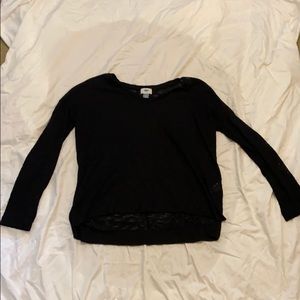 Old Navy black sheer sweater